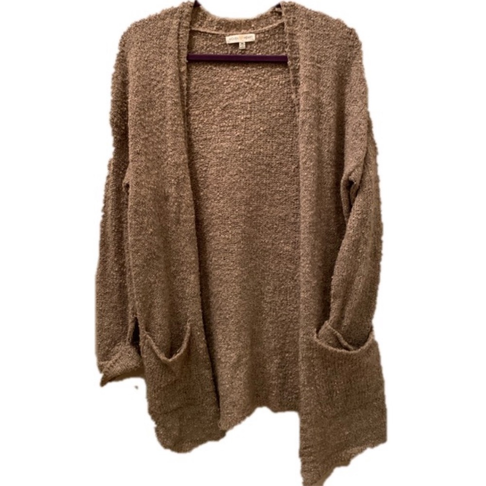Tan Cardigan with Pockets